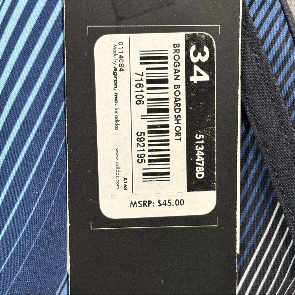 Adidas Mens Multicolor Brogan Boardshorts NWT Size 34 - Picture 3 of 11
